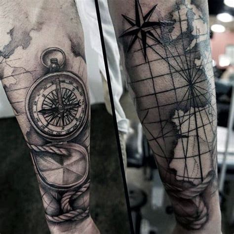 70 Compass Tattoo Designs For Men An Exploration Of Ideas