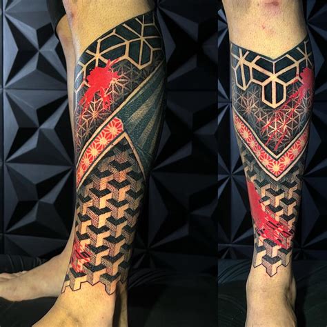 70 Red Ink Tattoo Designs For Men Masculine Ink Ideas Black Sleeve