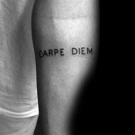 70 Striking Carpe Diem Tattoo Designs For Men 2023 Guide