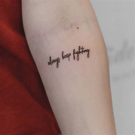 70 Tiny Quote Tattoos That Are Inspiring Uplifting And Encouraging