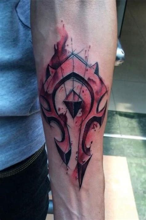 70 World Of Warcraft Tattoo Designs For Men Video Game Ink Ideas