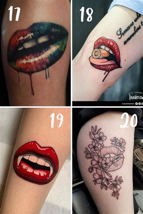 73 Flirty Lips Tattoo Designs Tattooglee Red Lips Tattoo Kiss Lip