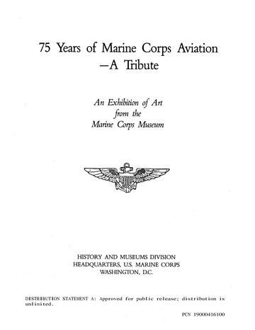 75 Years Of Marine Corps Aviation A Tribute An Exhibition Of Aviation Art From The Collection