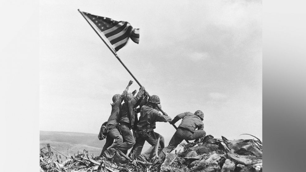 75Th Anniversary Of Iconic Photo Of Iwo Jima Flag Raising Abc News