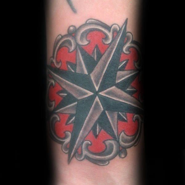 80 Nautical Star Tattoo Designs For Men Manly Ink Ideas