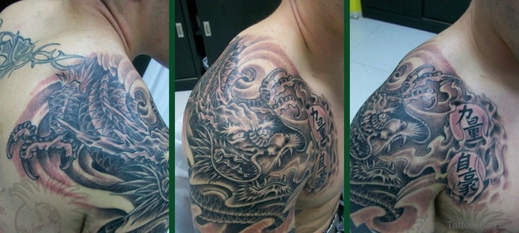 80 Trendy Dragon Shoulder Tattoos