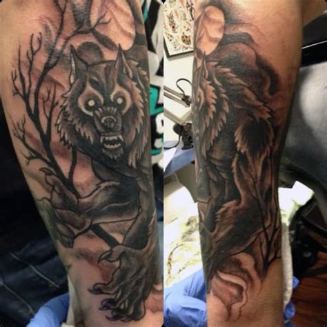 80 Werewolf Tattoo Designs For Men