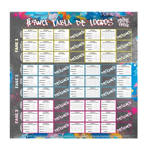 9 Week Control Freak Calendar Printable Word Searches