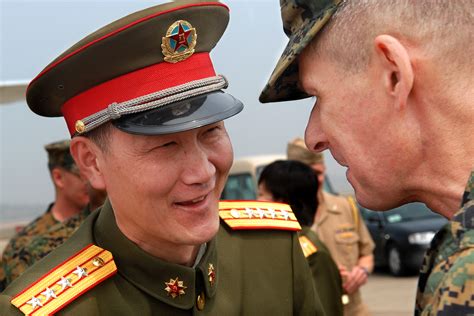 A Chinese Officer Takes Notes During The Visit By Chairman Of The Joint Chiefs Of Staff U S