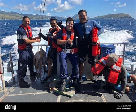 A Coast Guard Station Honolulu 45 Foot Response Boat Medium Crew Takes