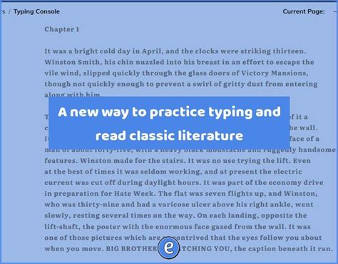 A New Way To Practice Typing And Read Classic Literature Eduk8me