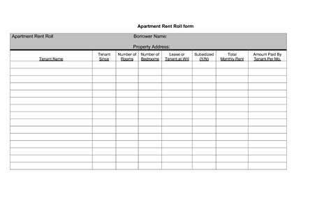 A Simple And Free Rent Roll Template For Landlords