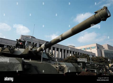 A South Korean K1 88 Tank Displayed At The War Memorial Of Korea Museum