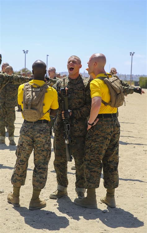 A U S Marine Corps Drill Instructor With Fox Company 2Nd Recruit