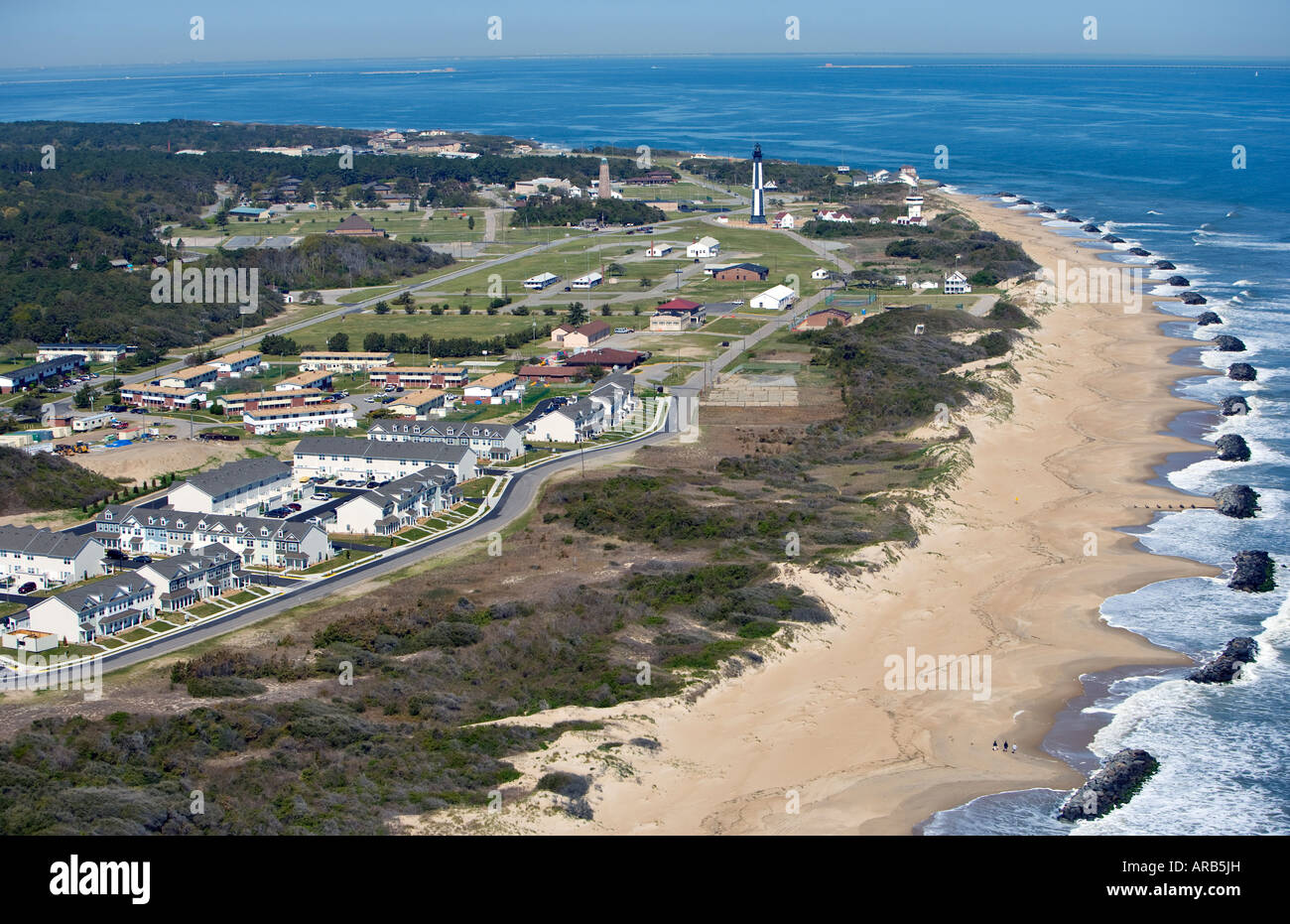 Aerial View Of Fort Story Virginia Beach Virginia Stock Photo Alamy