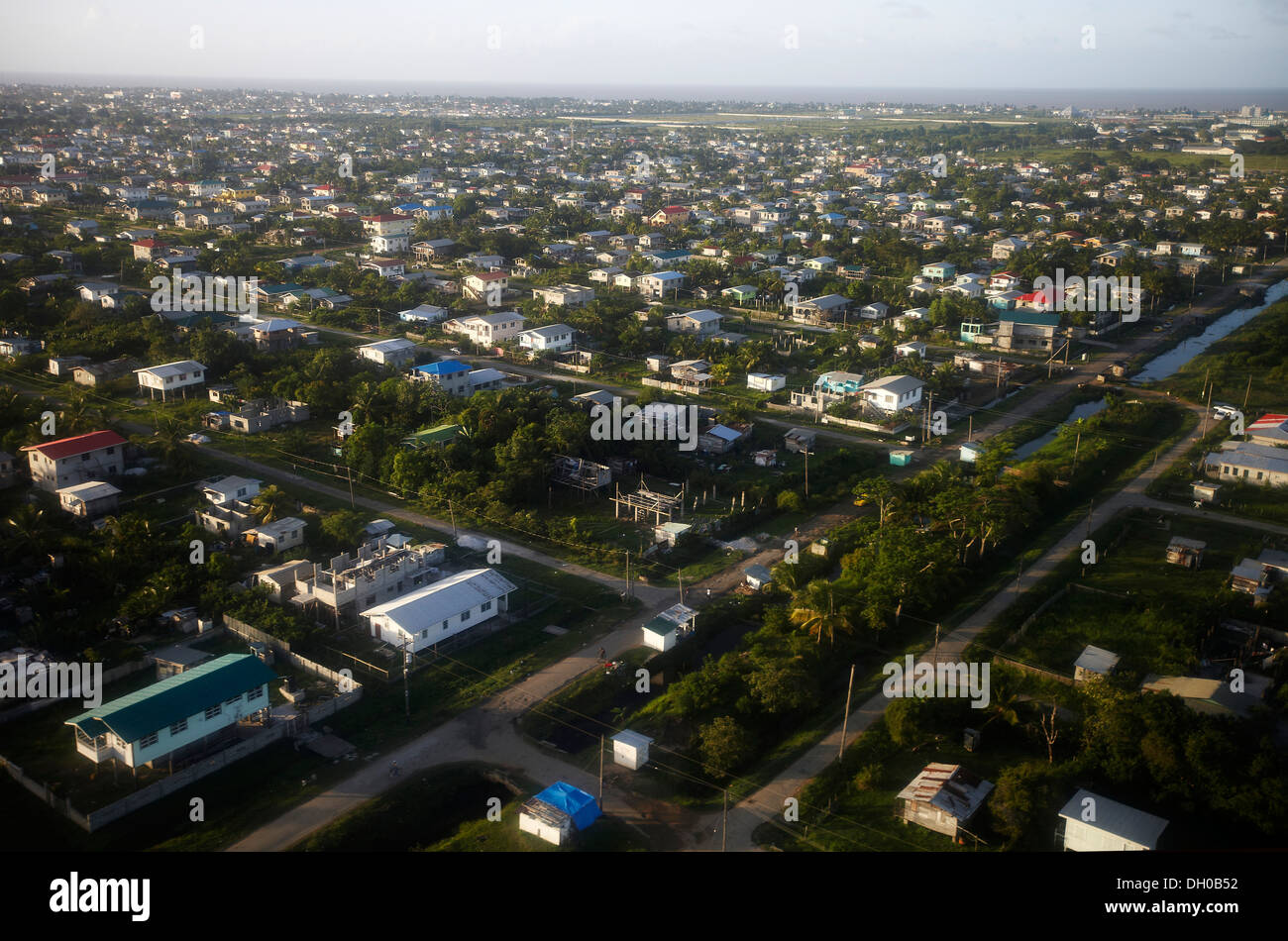 Aerial View Of Georgetown Guyana South America Showing The Urban