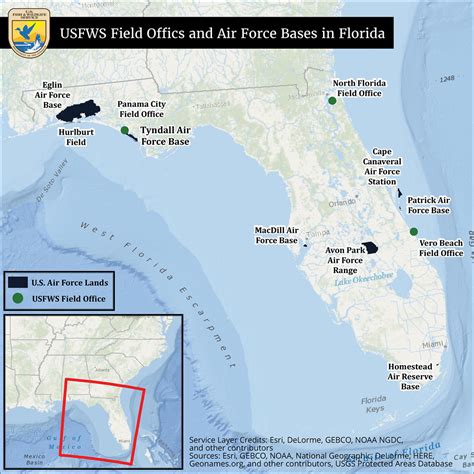 Af Bases In Florida Map Map