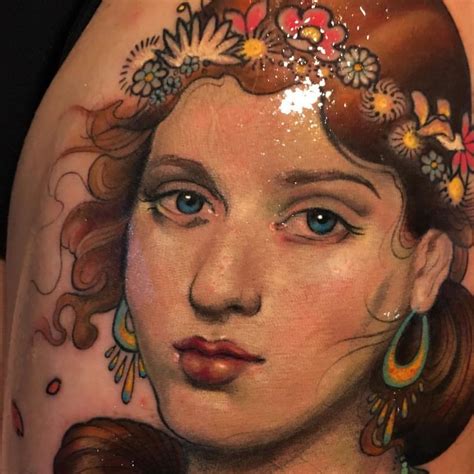 Aimee Cornwell New School Tattoo Portrait Tattoo Portrait