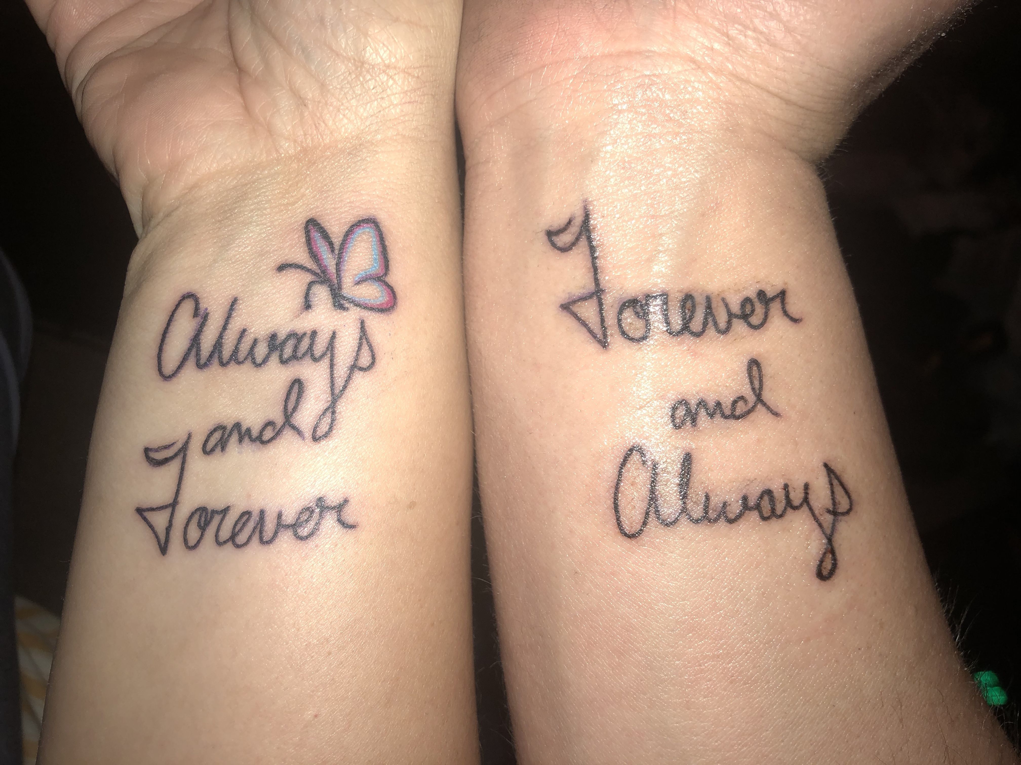 Always And Forever Couple Tattoos