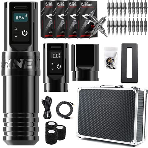 Amazon Com Tattoo Kit Xnet Torch Wireless Tattoo Machine Kit Professional Complete Rotary