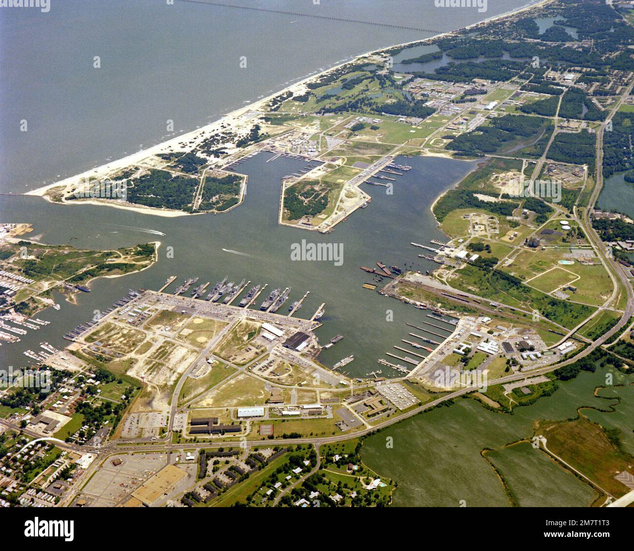 An Aerial View Of Naval Amphibious Base Little Creek Virginia Nara