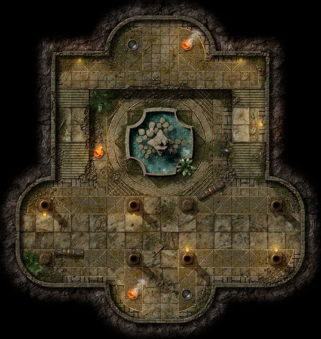 Ancient Ruins Battlemap 26X22 Want To Explore Some Ancient Places