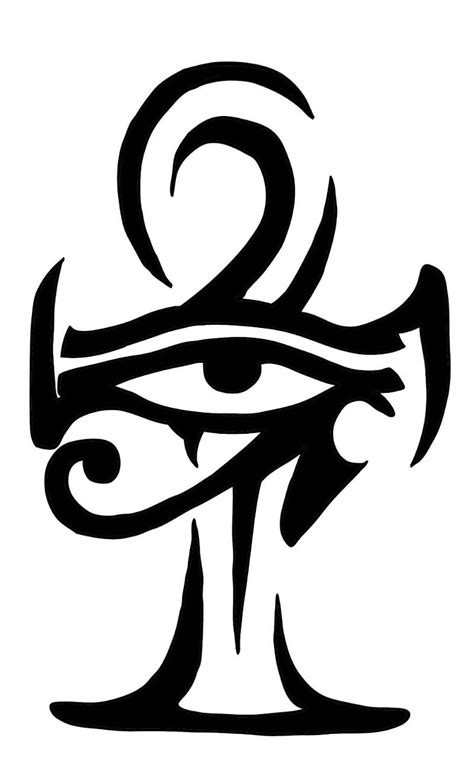 Ankh Ancient Cross Egypt Eye Eye Of Ra Hieroglyphics Tattoo Hd