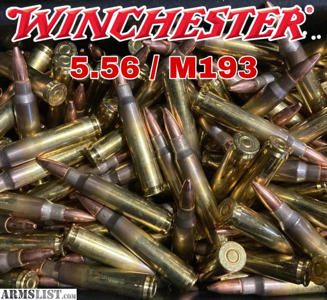 Armslist For Sale 5 56 Ammunition Winchester M193 Ammo