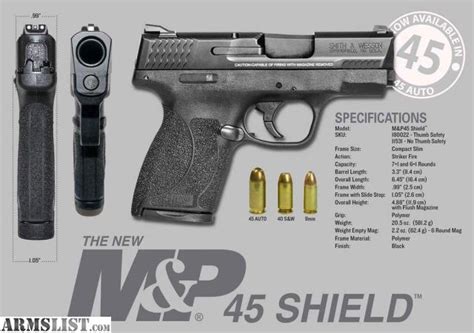 Armslist For Sale Brand Spankin New Smith And Wesson M P45 Shield 45