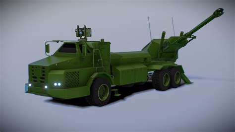 Artstation 3D Model Artillery