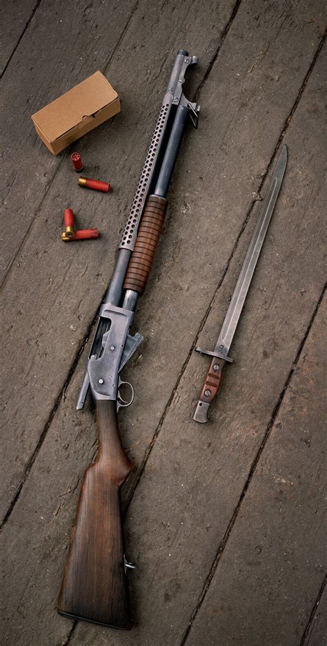 Artstation Winchester 1897 Trench Shotgun Winchester 1897 Shotgun