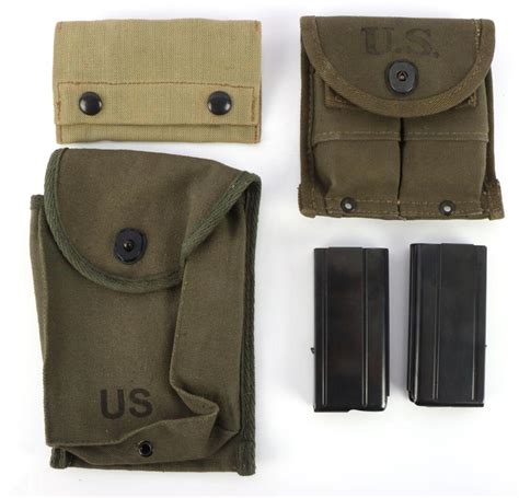 At Auction Us Army 30 M1 Carbine Magazines Pouches