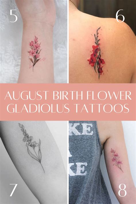 August Birth Flower August Birth Flower Tattoo August Birth Flower