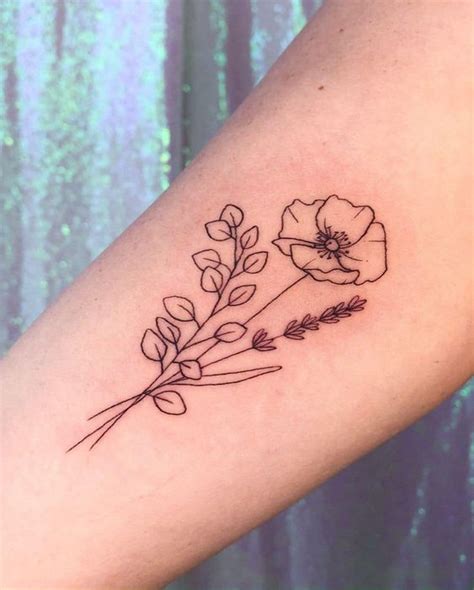 August Birth Flower Tattoo Ideas Photos