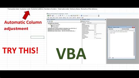 Autofit Column Vba Easy Step Youtube