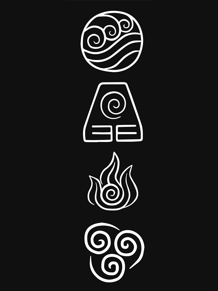 Avatar Four Elements Sticker By Daljo Avatar Tattoo Elements