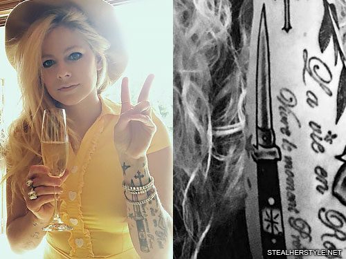 Avril Lavigne S 25 Tattoos A Guide Ps Beauty