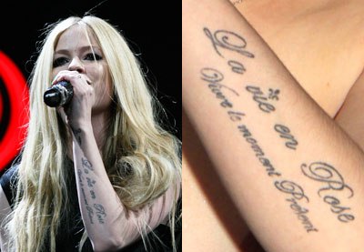 Avril Lavigne S Heart Tattoo Avril Lavigne S 25 Tattoos A Guide