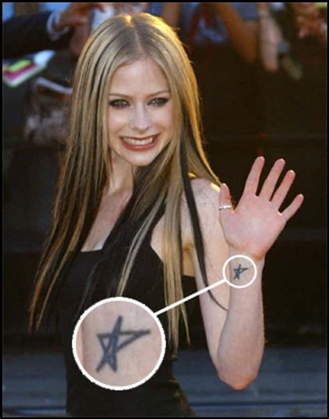 Avril Lavigne Tattoos List Of Avril Lavigne Tattoo Designs