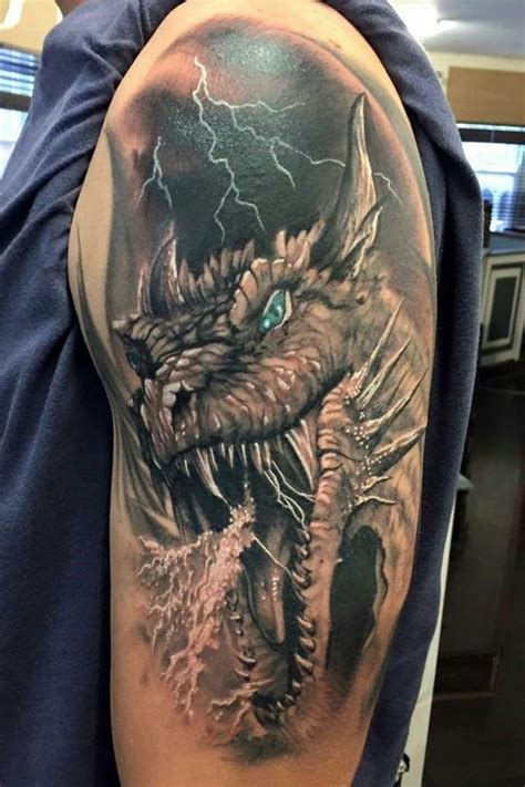 Awesome Dragon Head Tattoo Ideas