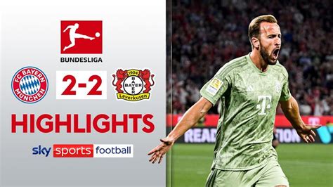 Bayern Munich 2 2 Bayer Leverkusen Bundesliga Highlights Football