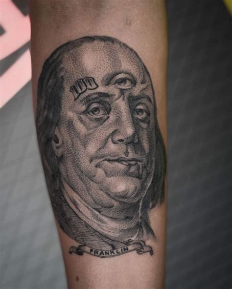 Benjamin Franklin Tattoo Leonimascen