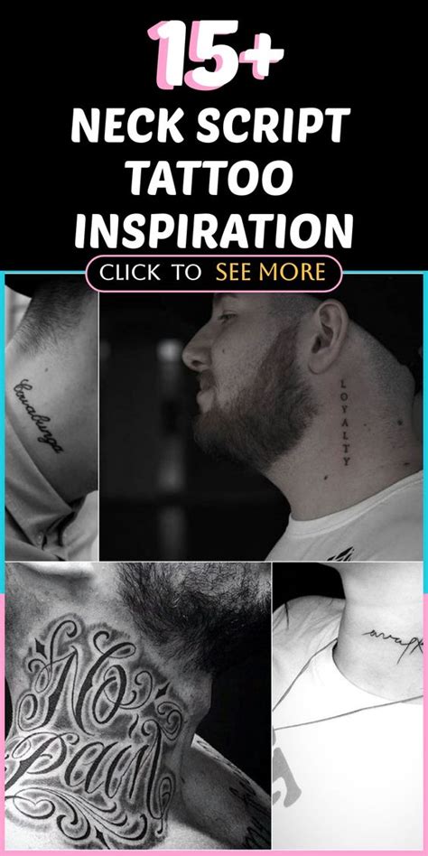 Best 15 Neck Script Tattoo Inspiration