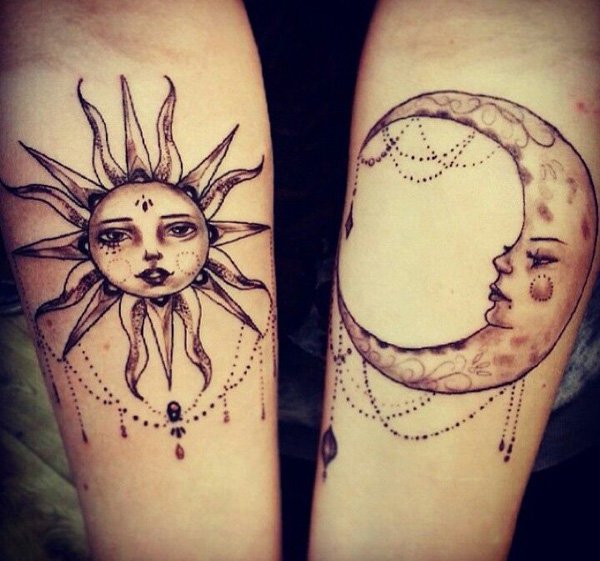 Best Tattoo Ideas For Men With Images Star Tattoos Moon Sun Tattoo