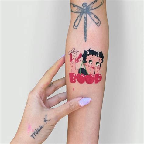 Betty Boop Tattoo On The Inner Forearm