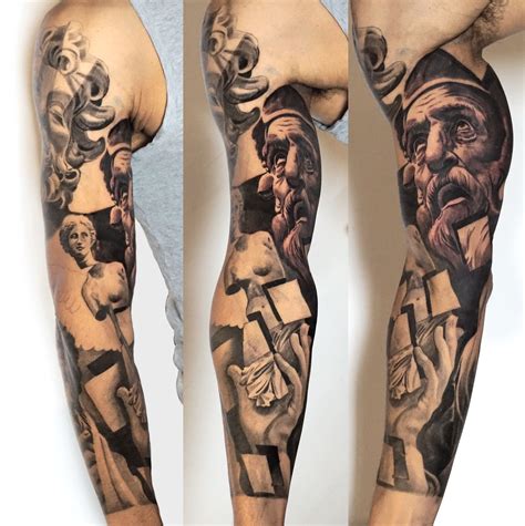 Black And Grey Tattoos In London Full Sleeves Portraits Realism And