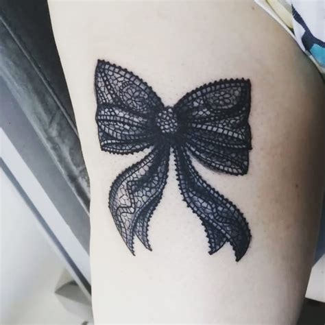 Black Bow Tattoo