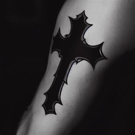 Black Cross Tattoo Embracing Timeless Symbolism And Style Your Own