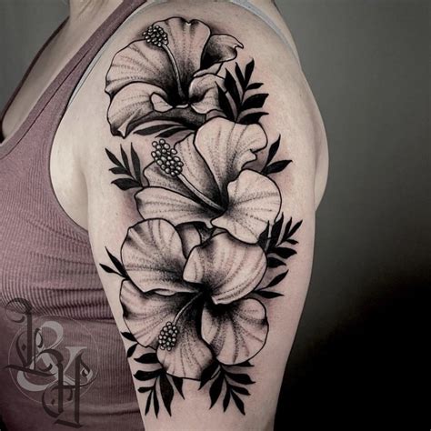 Black Hibiscus Flower Tattoo Best Tattoo Ideas