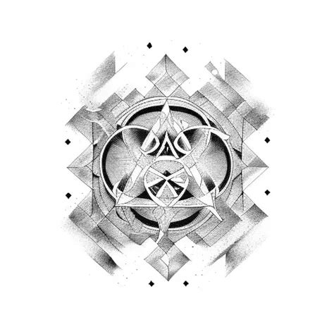 Blackwork Chaos Symbol Tattoo Idea Blackink Ai